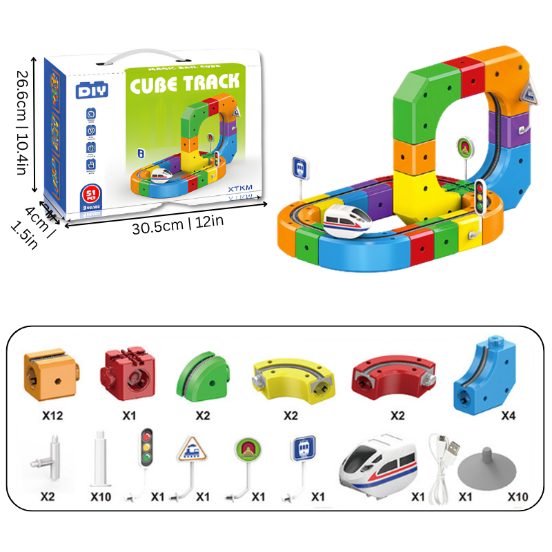 TrackNova™ | STEM Racing Track Set - 51 pcs